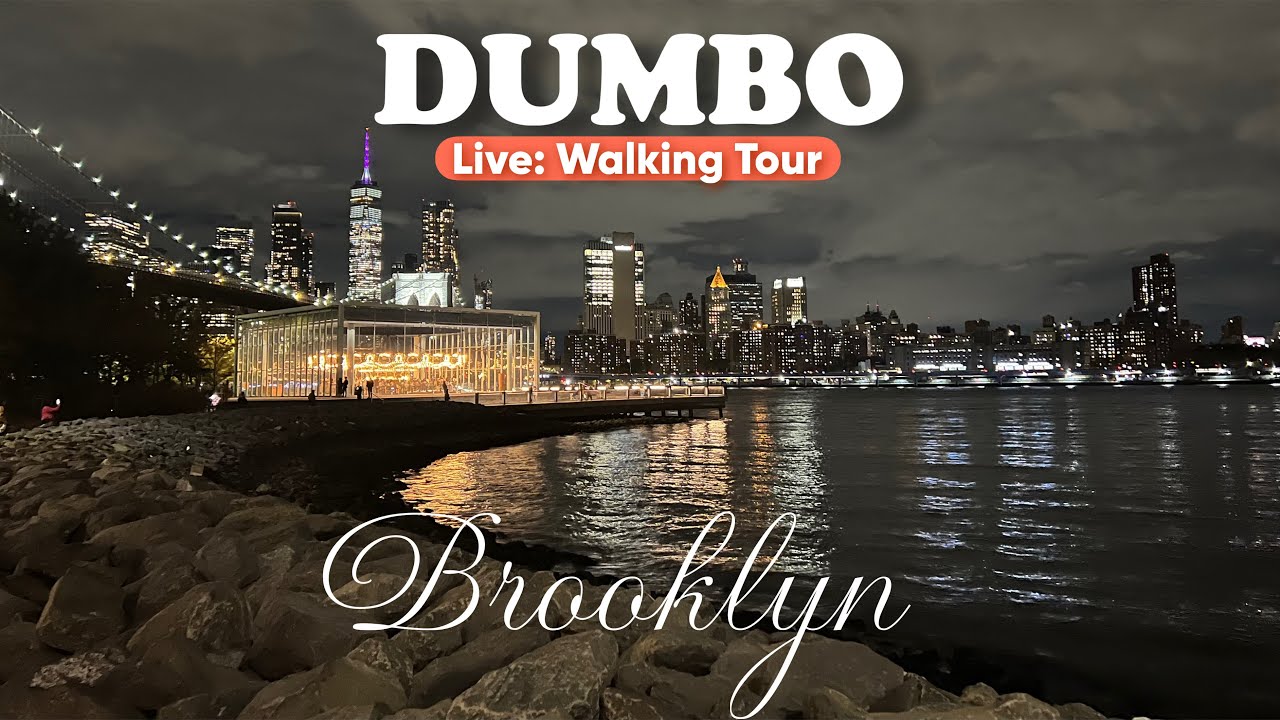 LIVE : We visited DUMBO, Brooklyn at 8 pm. 