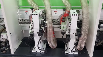 Full automatic edge banding machine with pre milling and corner trimming
