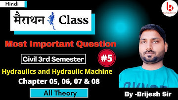 HHM #5| All Theory | Most Important Question |previous year paper |Civil 3rd Semester by Brijesh sir