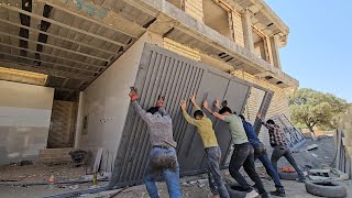🏡🌾 Rural Life with Sajjad & Raheleh 🛠️🚪 Sliding Door Installation, Window Fix, Lunch & Teamwork ❤️🙏
