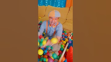 Blippi JUMPS IN THE BIGGEST BALL PIT Countdown! #shorts #blippi