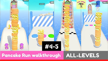 Pancake Run walkthrough - All Levels - Level  4-5 #shorts #youtube_shorts #viral #Pancake_Run