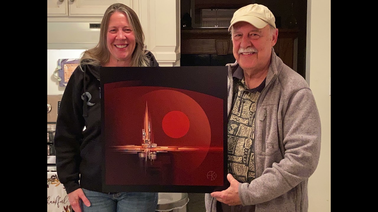 "Synetic Red Zone" - Abstract Art Reveal by Anthony Kashinn