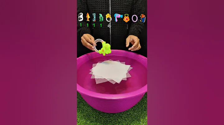 TRY TO GUESS HOW MANY TISSUE PAPER ITTOOKS!#satisfying #asmr #experiement#oddlysatisfying  #foryou