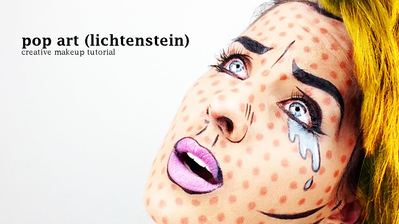 Pop Art Lichtenstein Creative Makeup Tutorial By Jen Pike