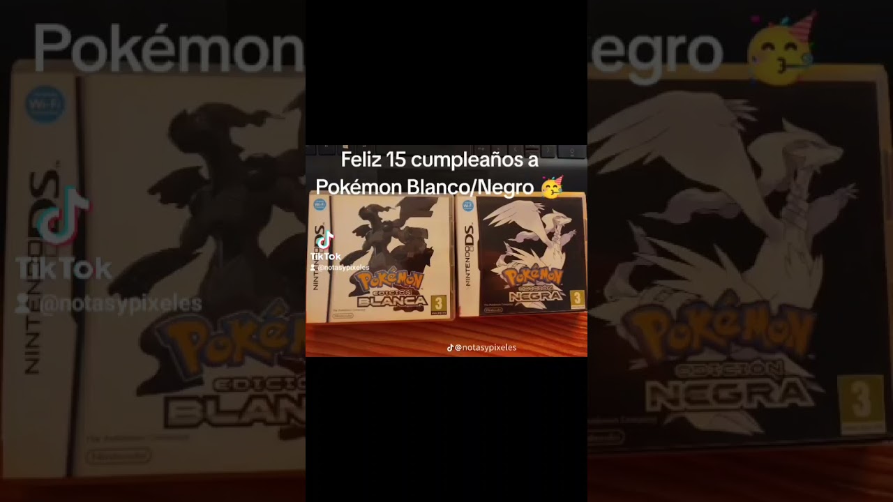 Feliz 15 cumpleaños a Pokémon Blanco y Pokémon Negro 🥳 