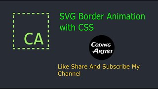 SVG Border Animation with Css.
