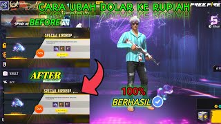 CARA MERUBAH DOLAR KE RUPIAH DI GAME FREE FIRE 2024 ‼️ FREE FIRE BATLEGROUND
