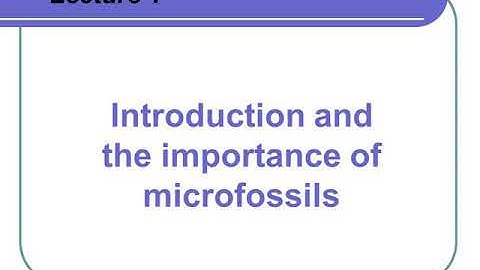 Micropaleontology