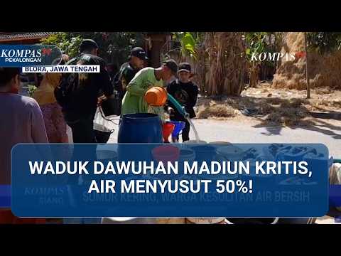 Waspada Ancaman Gagal Panen: Volume Waduk Dawuhan Madiun Anjlok 50%