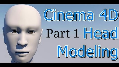 Cinema 4D head modeling eyes and nose (long version) Part 1