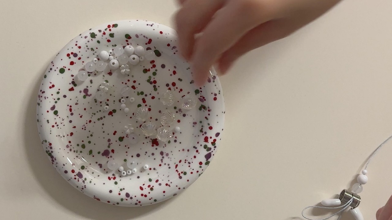 Bead strap making | quiet handmade ASMR | Feb. v2