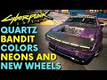 Quartz Bandit - New Colors Neons And Wheels! | Cyberpunk 2077 Mods