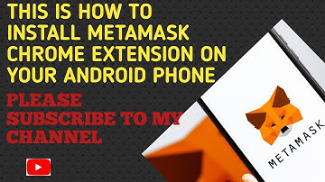 How to install metamask chrome extension
