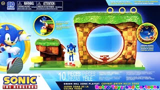 Sonic the Hedgehog Greenhill Zone Playset Jakks Pacific Commercial Retro Toys and Cartoons