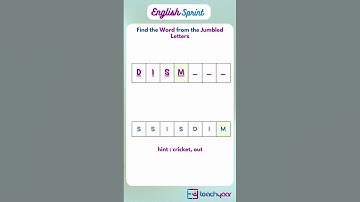 Find the Word from the Jumbled Letters | English Puzzle