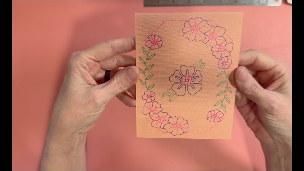 Joy 2 Drawn All Occasion Card With Glitter Gel Pens