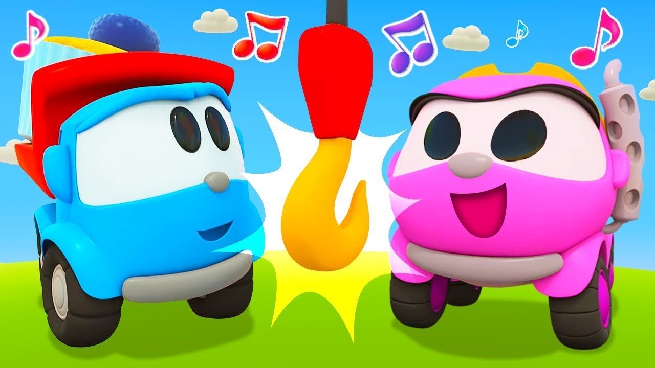 Bebek Şarkıları! Kamyon Leo ve Vinç - Çocuklar için çizgi film izle!