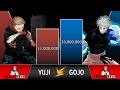 Yuji vs gojo power levels 2024  jujutsu kaisen power levels