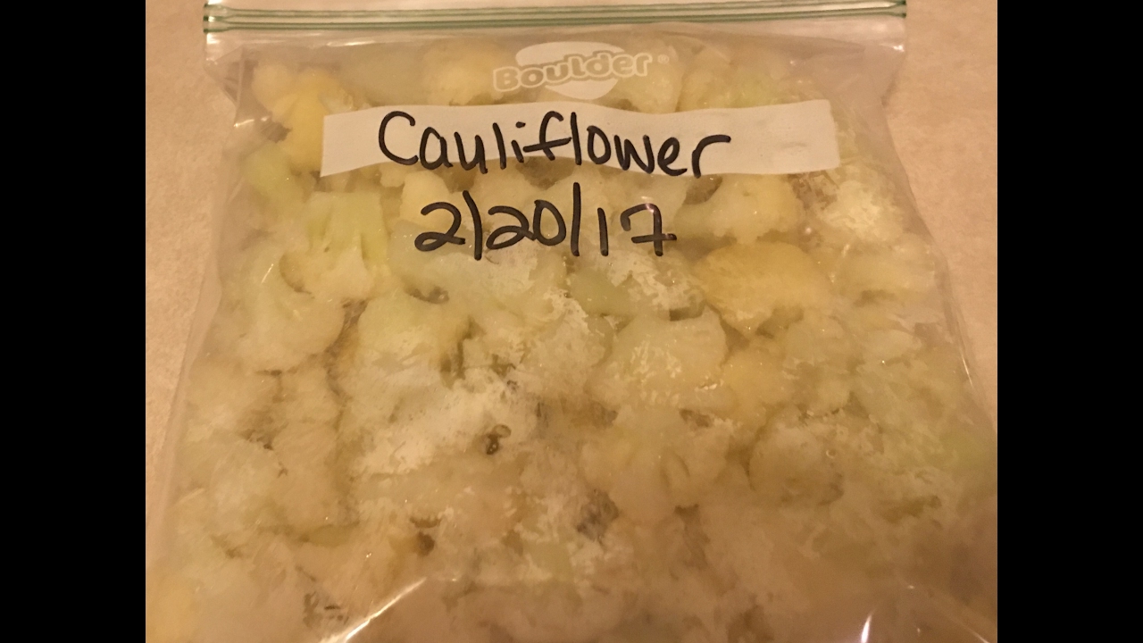 HOW TO FREEZE CAULIFLOWER YouTube