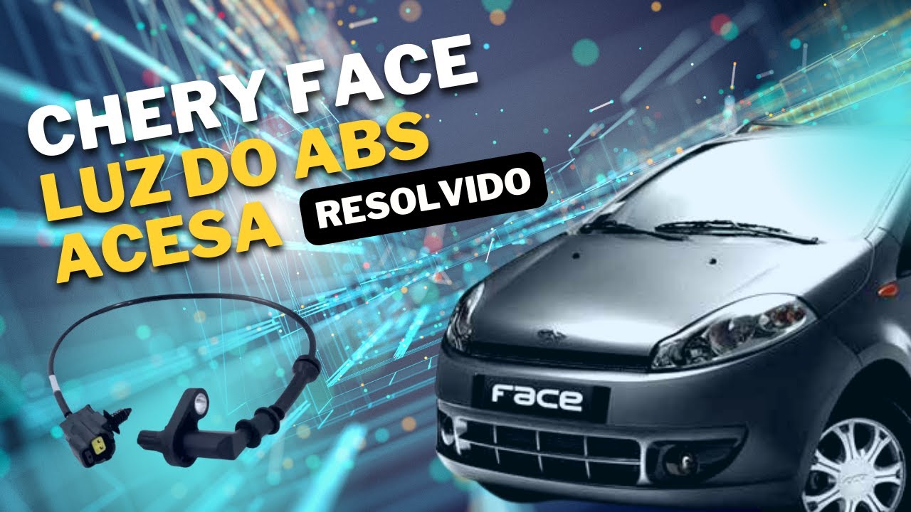 Chery Face com luz de sistema do ABS acesa no painel. Substituídos os sensores.