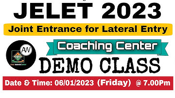 JELET 2023 New Batch | Attend Our 1st Demo Class | Join Now