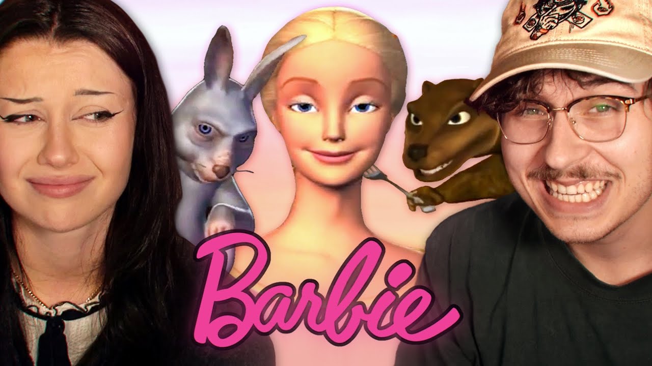 заставляю своего парня смотреть Барби (в первый раз)