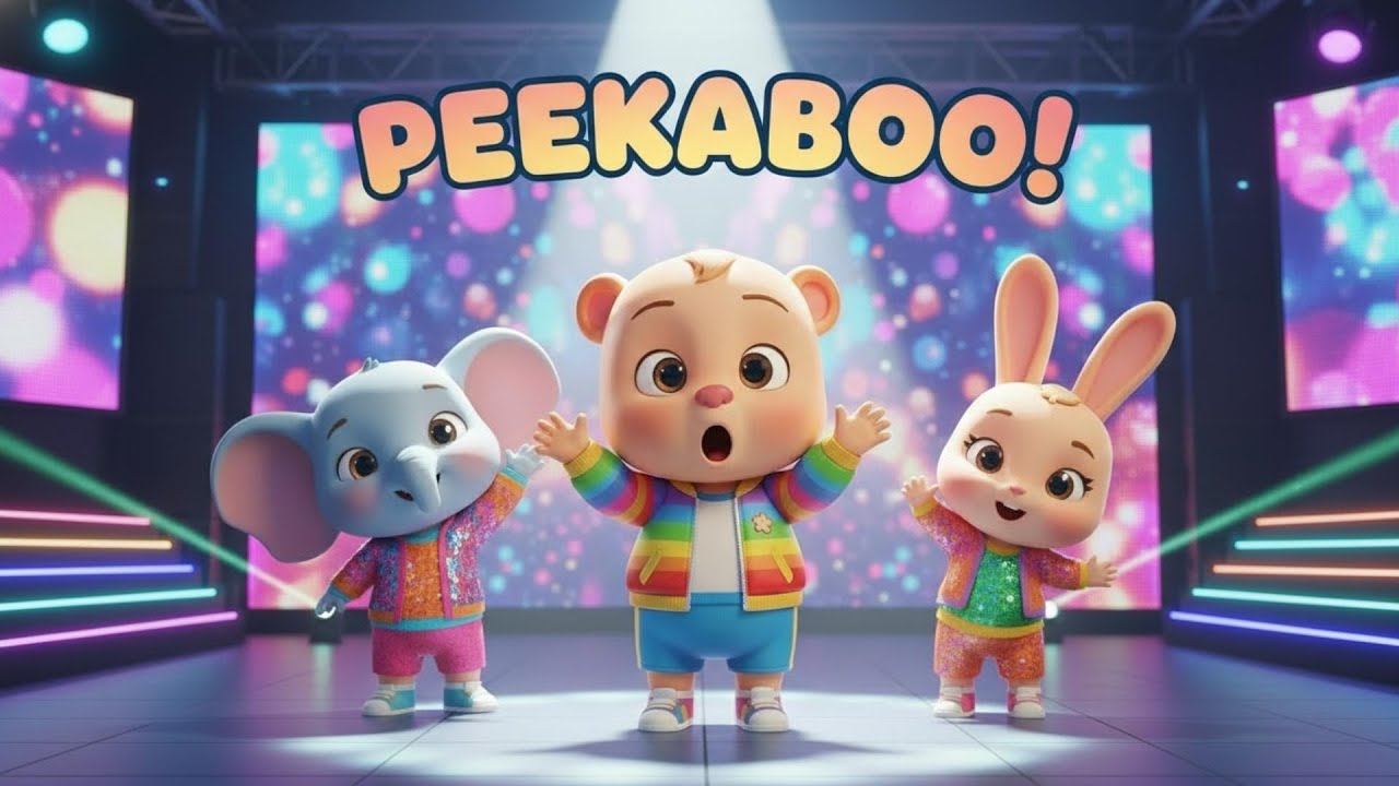 Peekaboo Hide & Seek with Chiku 🫣🐰🐘 | Fun Kids Dance Game