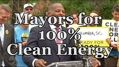 Mayors for 100% Clean Energy Press Conference