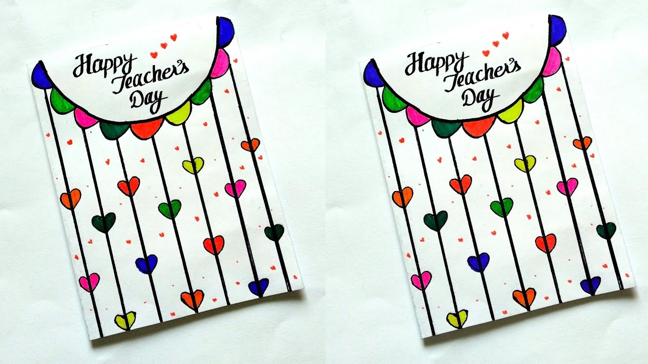 Handmade Happy Teacher's day card ideas easy 2025 / Card making ideas / Teacher's day gift