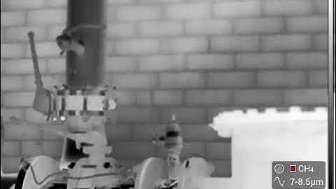 Methane Leak | Viewed with a FLIR G77 Gas Find Thermal Camera