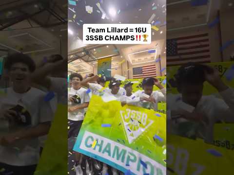 Congrats to my Team Lillard 16u AAU squad for winning the 2025 Adidas 3SSB 🏆