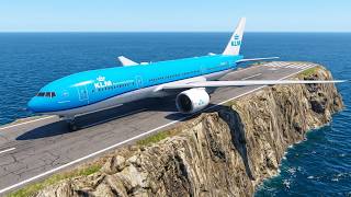 This Is Crazy! KLM Boeing 777 Takes Off from an Impossible Runway - MSFS