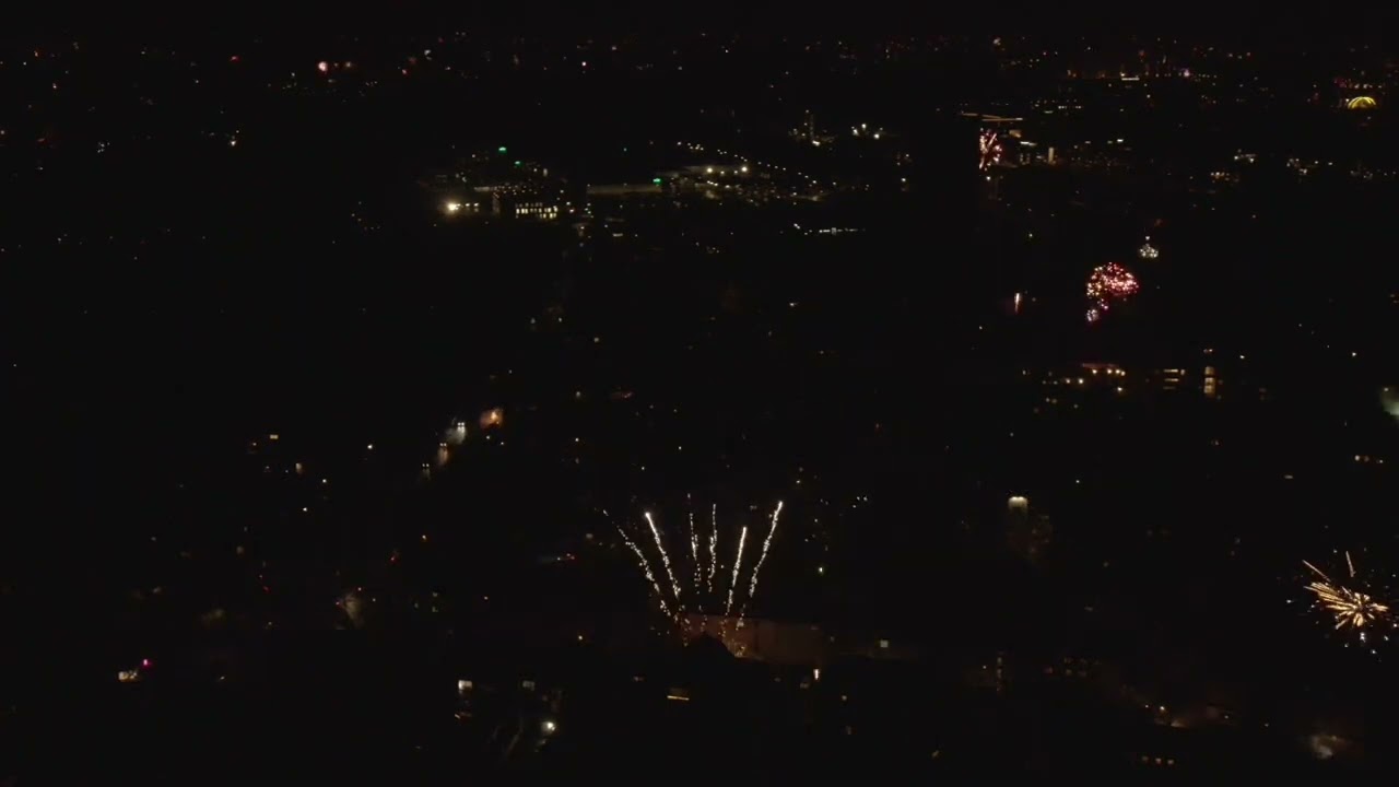 Drohnen Aufnahmen von Silvester in Dortmund 