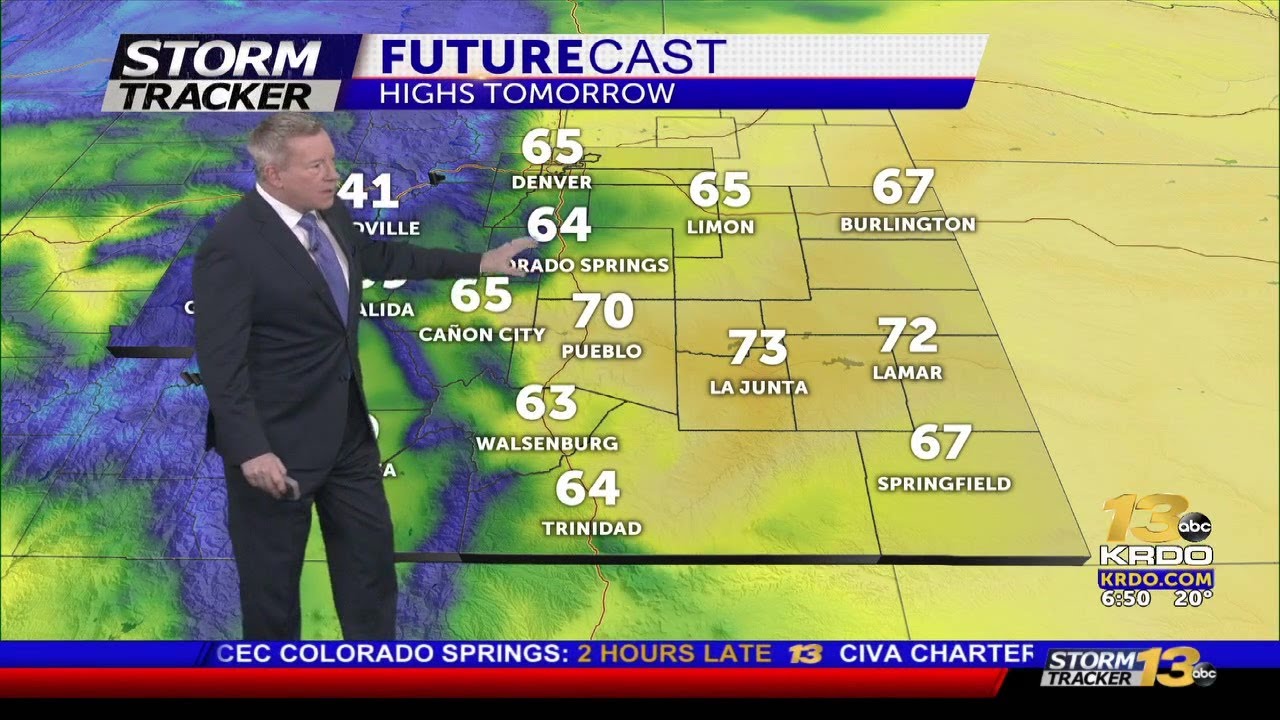 Warming temperatures heading into the weekend - YouTube