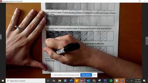 Value Scale: Cross-Hatching