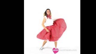 1950s Red Polka Dot Skirt by I LOVE FANCY DRESS LTD