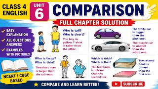 Class 4 English Unit 6: Comparison // With Full Chapter Solution // Grade 4 English Unit 6