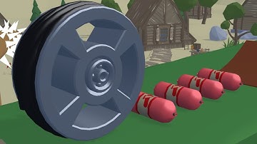 Wheel Smash! Very Satisfying And Relaxing ASMR Slicing Game