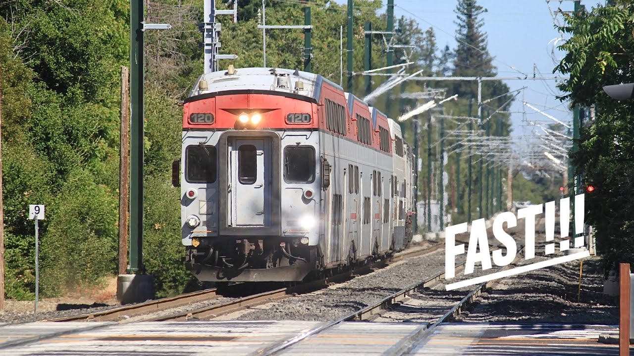 [HD] HIGH SPEED CalTrain Diesels on the Peninsula! (Compilation)