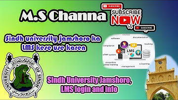 Sindh university jamshoro ke LMS me kese login karen aur videos kha se dakhen, Login to LMS UoS.