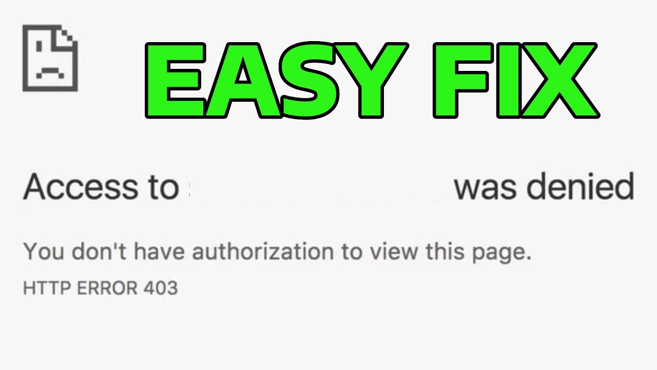 How To Fix You Don’t Have Authorization to View This Page
