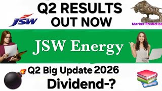 Jsw energy Q2 results 2026 | Jsw energy share latest news | Jsw energy stock news #q2results2026