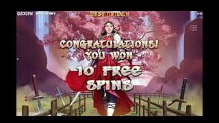 Sakura Fortune 2 Bonus Features [Quickspin] - Fortune FREE SPINS Showcase screenshot 5