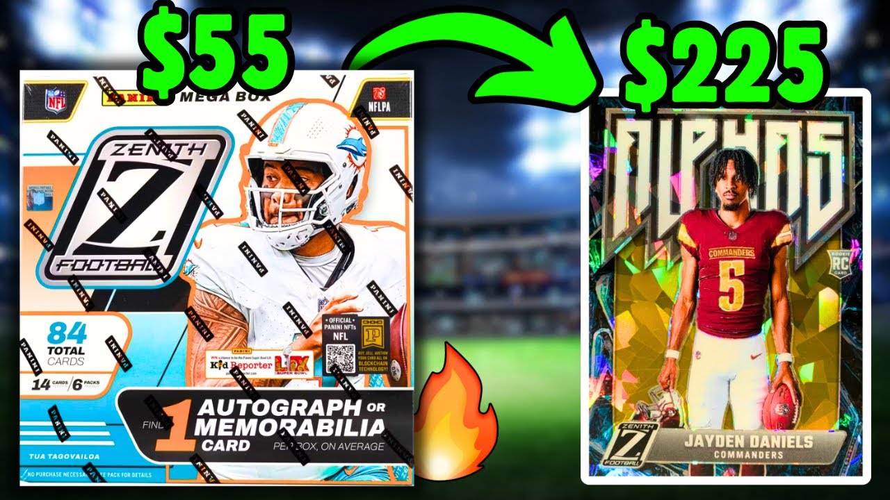 BETTER THAN OPTIC? 2024-25 Zenith Football Mega Box Review! - YouTube
