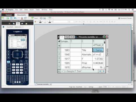 2 sample F