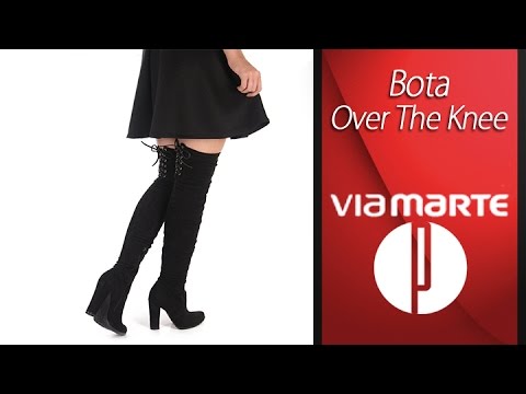 bota over the knee via marte camurça