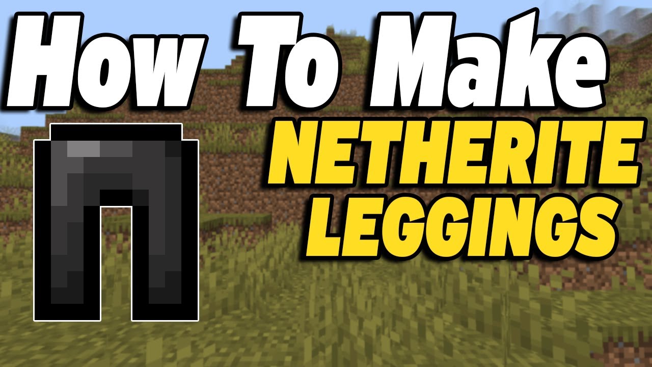 How To Make Netherite Leggings in Minecraft - YouTube