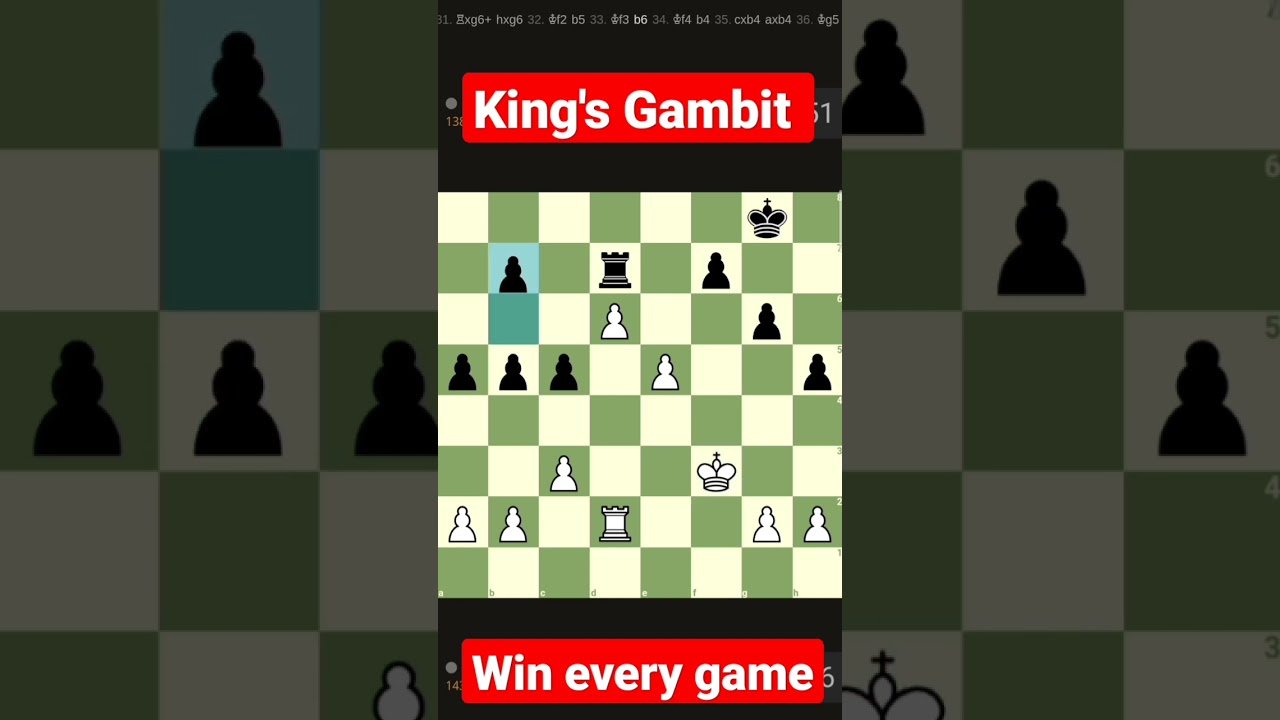 kings gambit chess opening best chess trick 