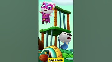 Talking Tom Hero Dash  - Angela Hank Gameplay Android and IOS